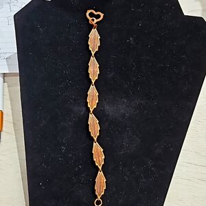 Bracelet  copper  leaf